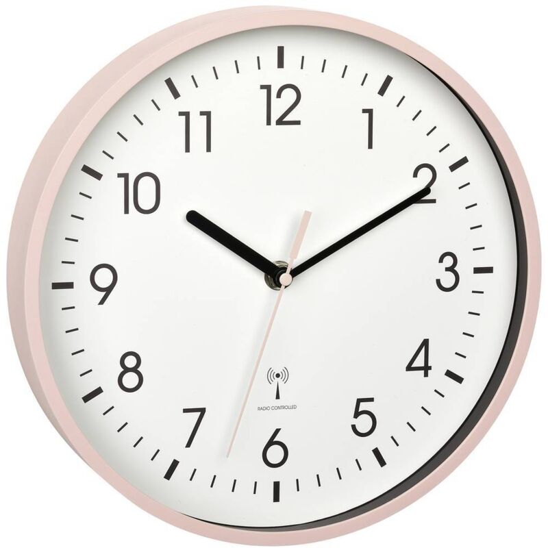 foto del prodotto tfa dostmann - 60.3550.16 radiocontrollato orologio da parete 24.5 cm x 4.2 cm rosa