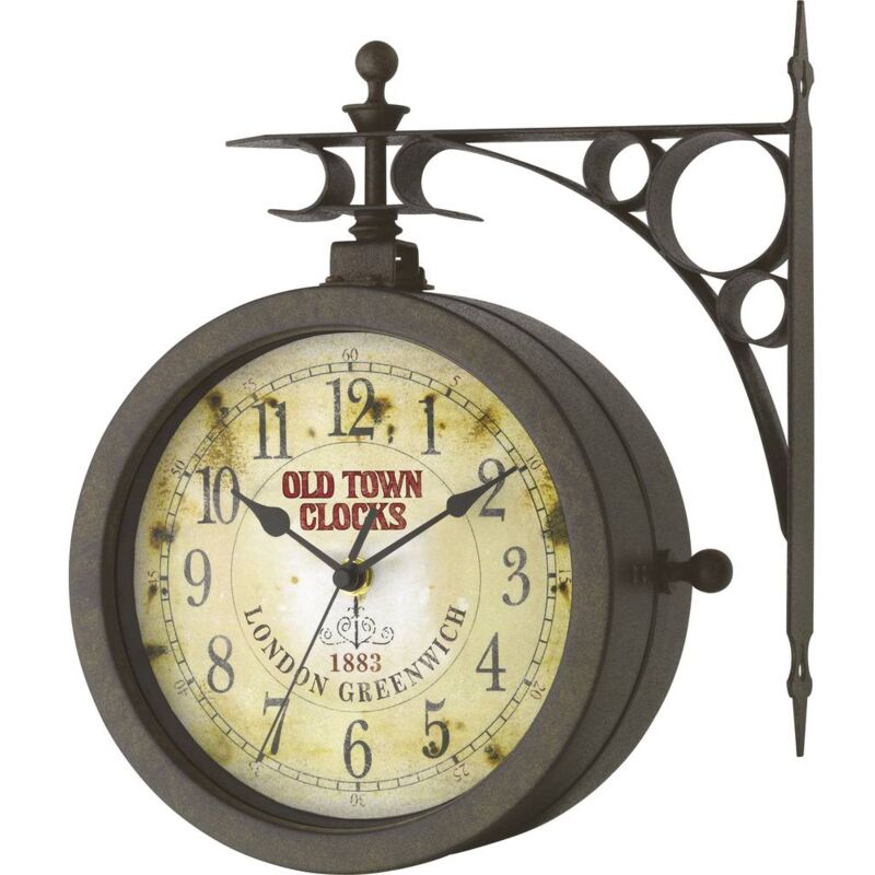 foto del prodotto tfa dostmann 603011 quarzo orologio da parete 205 mm x 290 mm x 295 mm x 90 mm antico, nero