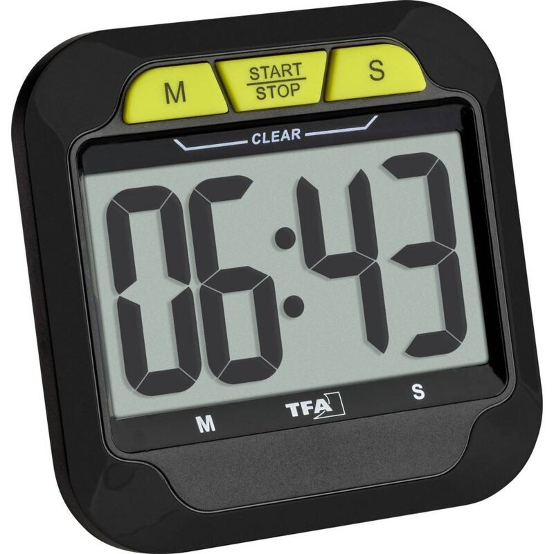 foto del prodotto tfa dostmann digitaler timer und stoppuhr mit gro en ziffern timer nero digitale