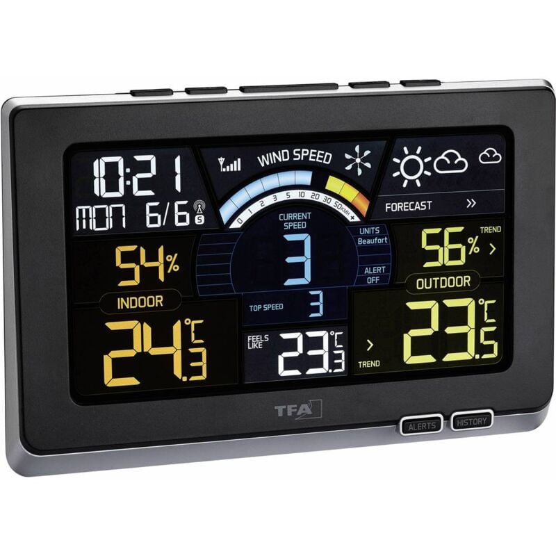 foto del prodotto tfa dostmann spring breeze 35.1140.01 stazione meteo digitale senza fili numero di sensori max. 3