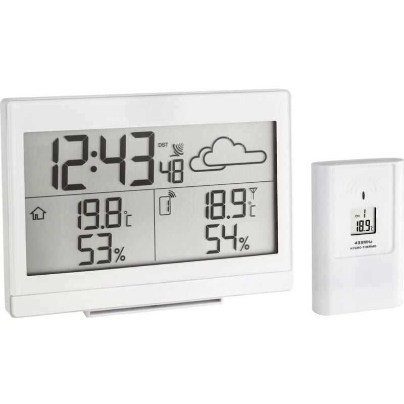 foto del prodotto tfa dostmann stazione meteo digitale senza fili casa 35.1135.02 bianco