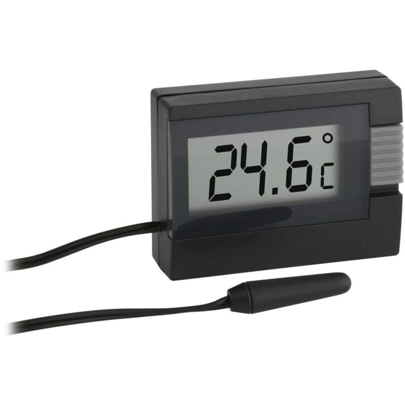 foto del prodotto tfa dostmann termometro digitale con sensore di temperatura impermeabile, piccolo, nero