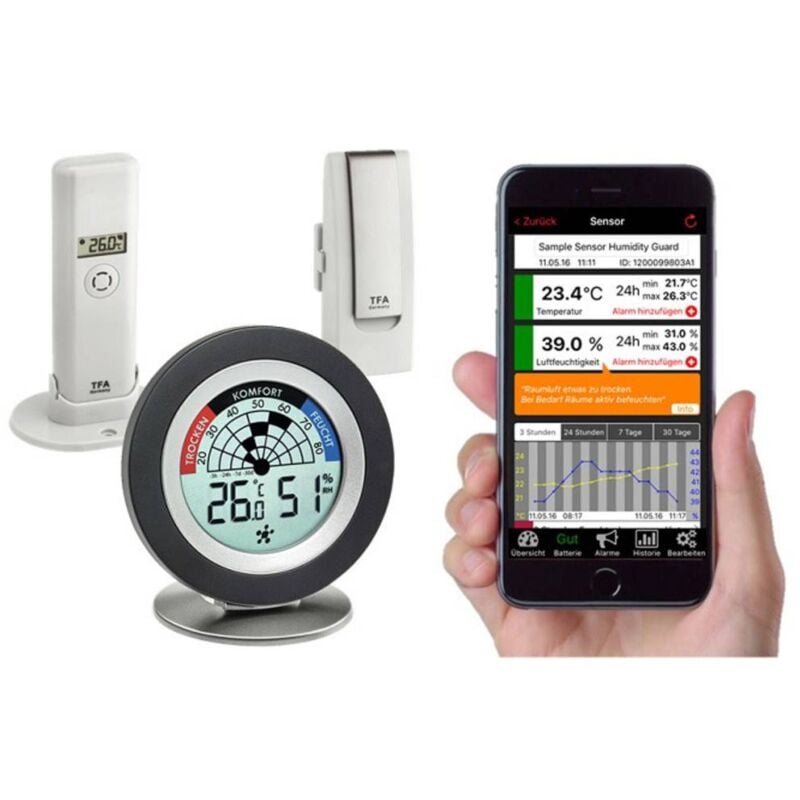 foto del prodotto tfa dostmann weatherhub smarthome system cossy radar radar bianco 31.4008.02