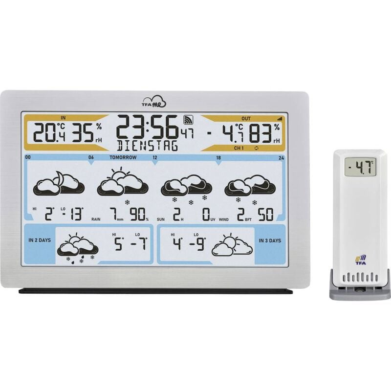 foto del prodotto tfa.me id 02 35.8100.54 stazione meteo wlan previsione per 6 giorni numero di sensori max. 5 tfa dostmann