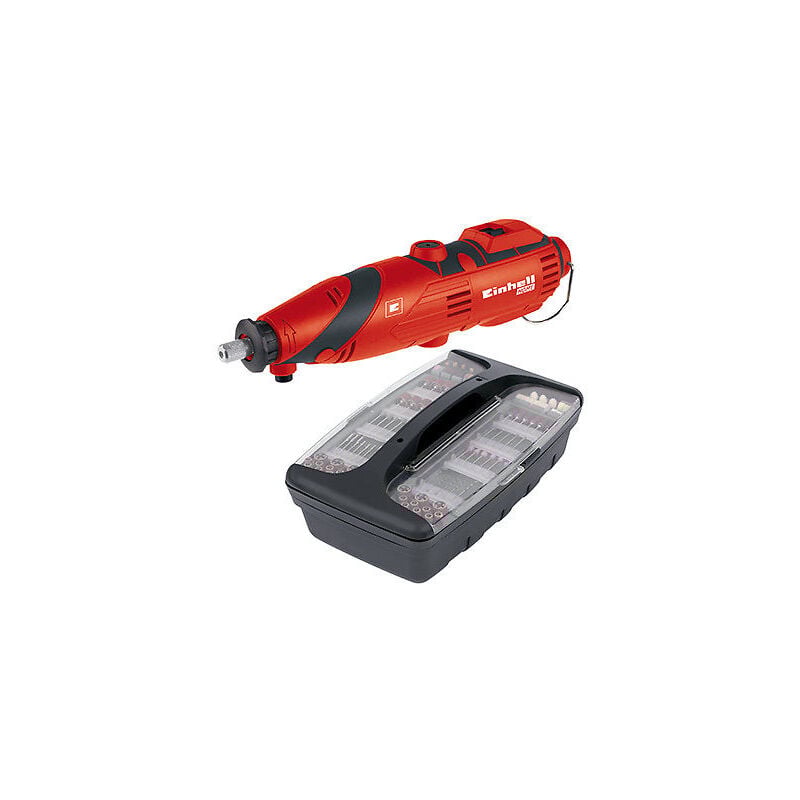 foto del prodotto th mg 135 e mini trapano smerigliatrice a stelo con accessori 135w einhell