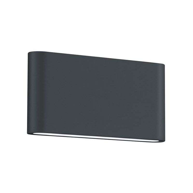foto del prodotto thames ii applique da esterno led biemissione fusione alluminio antracite opaco ip54 l. 17,5cm