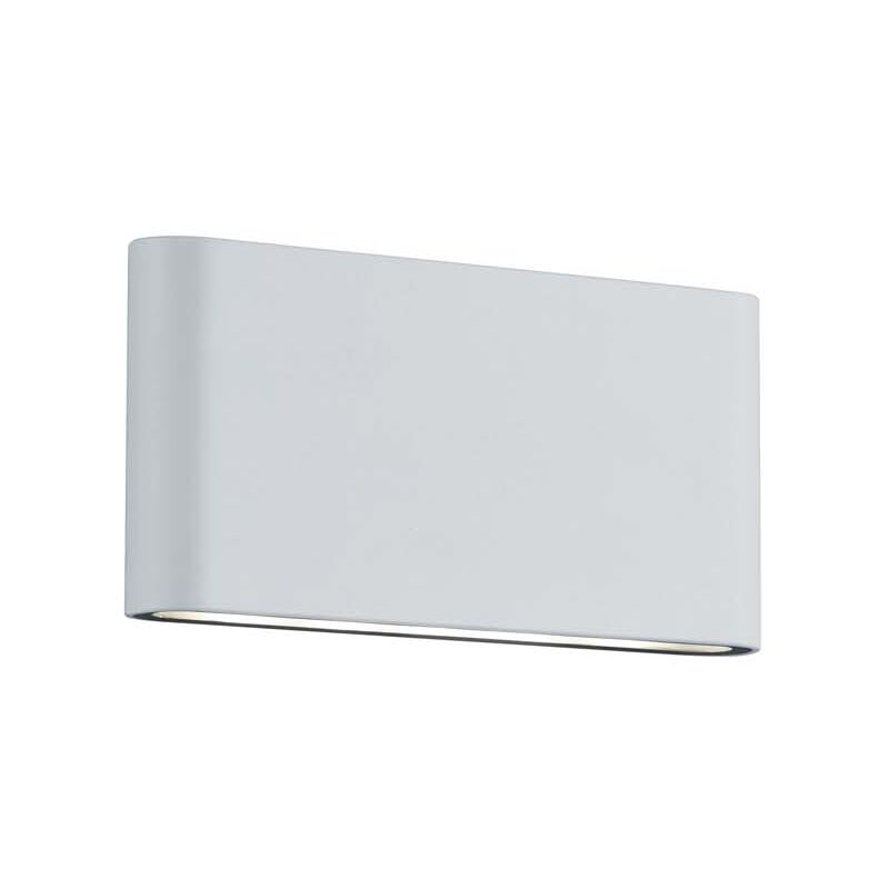 foto del prodotto thames ii applique da esterno led biemissione fusione alluminio bianco opaco ip54 l. 17,5cm