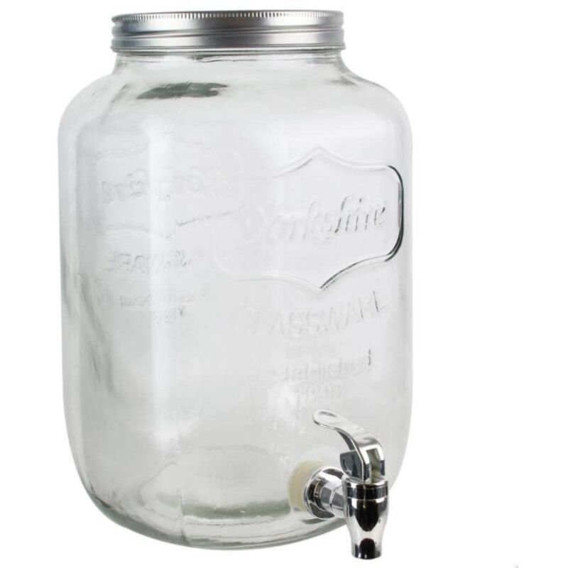 foto del prodotto the concept factory fontana per bevande in vetro, 8 l, trasparente