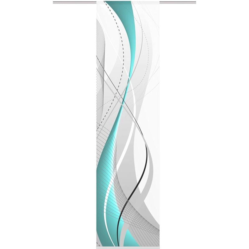 foto del prodotto the home of fashion home fashion 87152 728, tenda scorrevole con stampa digitale carlisle, in tessuto decorativo effetto seta, 245 x 60 cm,