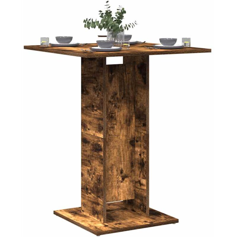 foto del prodotto the living store furniture limited tavolo da bistrot rovere fumo 60x60x75cm in