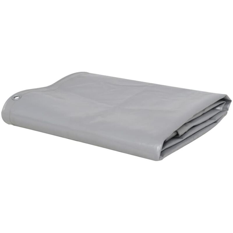 foto del prodotto the living store telo telone versatile e resistente 650 g m 1,5 x 6 m grigio 020002177