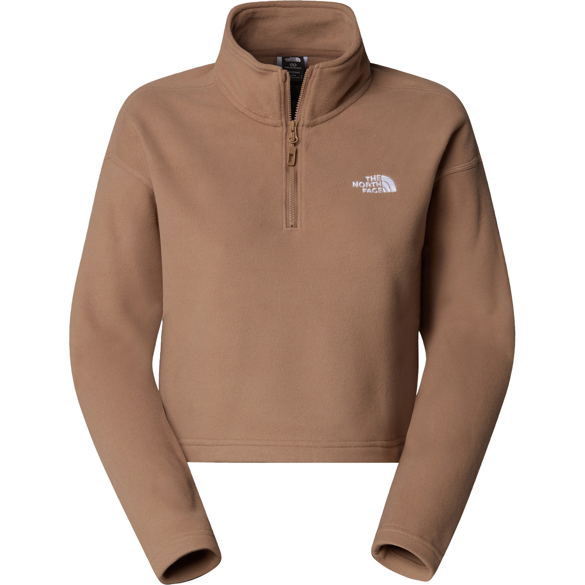 foto del prodotto the north face donna pullover 100 glacier cropped 1 4 zip