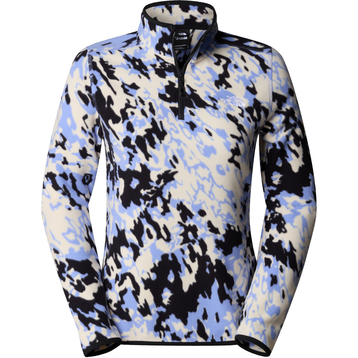 foto del prodotto the north face donna pullover 100 glacier printed 1 4 zip