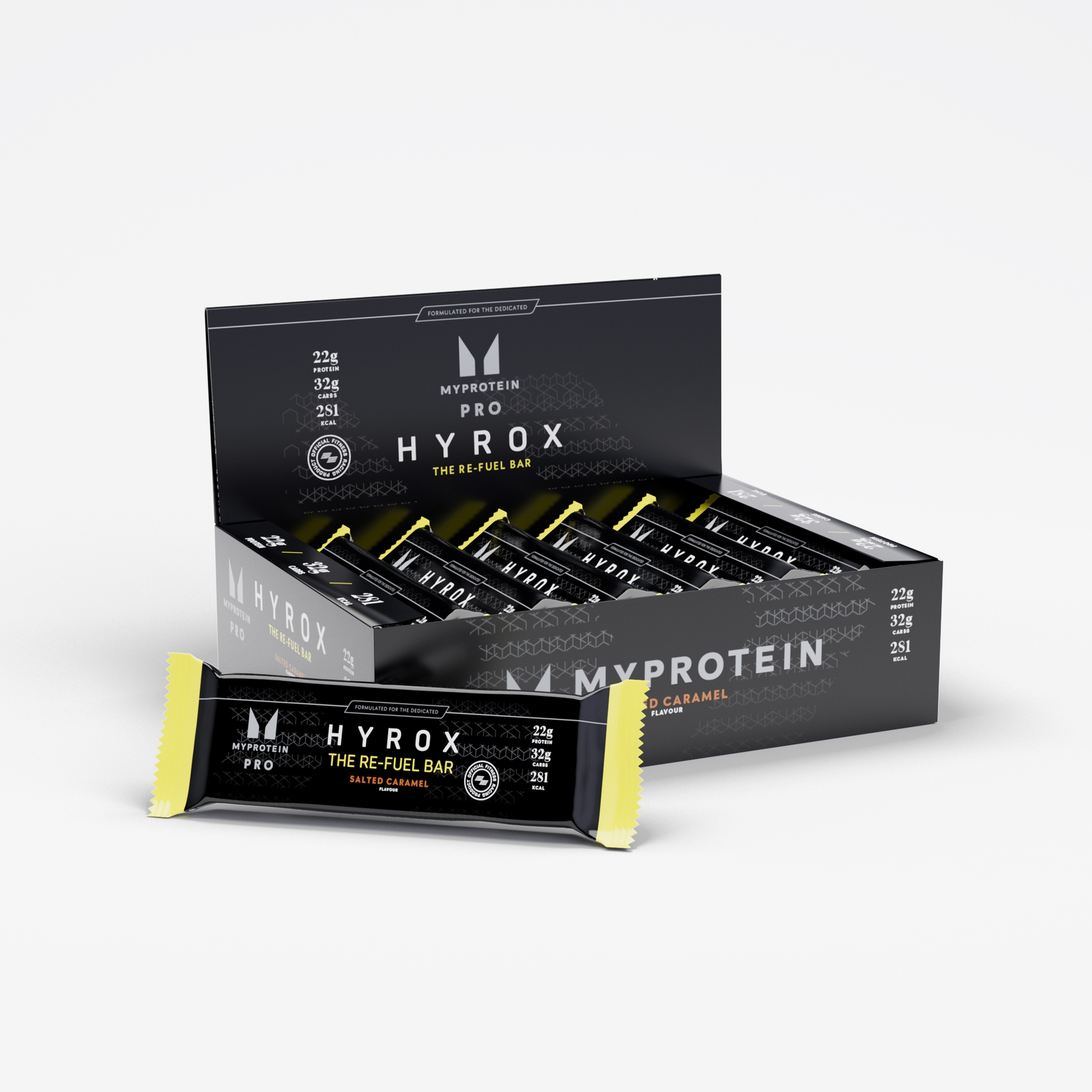 foto del prodotto the re fuel bar edizone hyrox 12 x 80g caramello salato