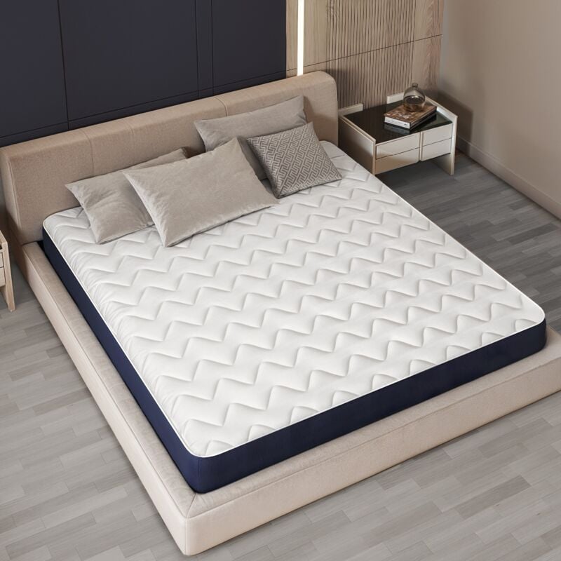 immagine 0 del prodotto the white stone materasso una piazza e mezza 120 x 200 in waterfoam ipoallergenico altezza 14 cm imbottitura in ovatta e rivestimento in tessuto 3d