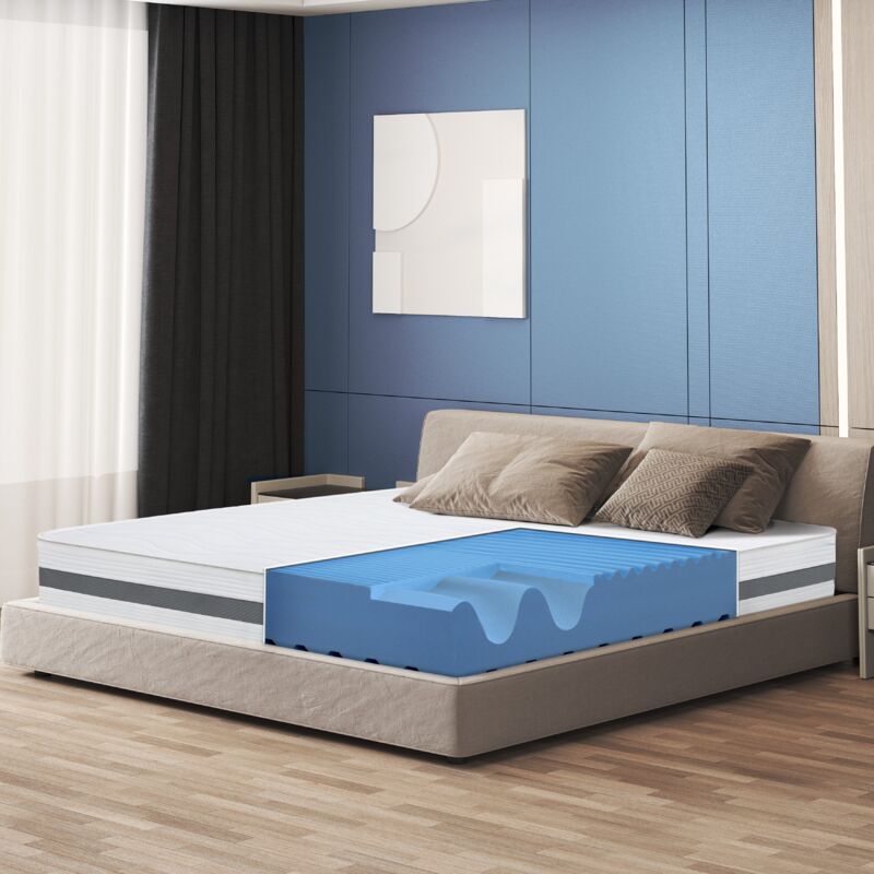 immagine 0 del prodotto the white stone materasso una piazza e mezza 135x190 memory ortopedico altezza 20 cm made in italy