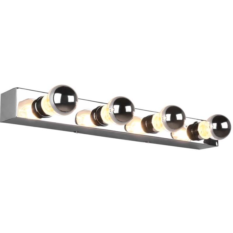 foto del prodotto theatro h2o applique cromo 4 porta lampada ip44 con interruttore h. 55cm