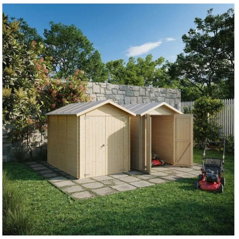 foto del prodotto thegoodgarden casetta in legno per pallet e bancali fidan con porta doppia 178x273 cm