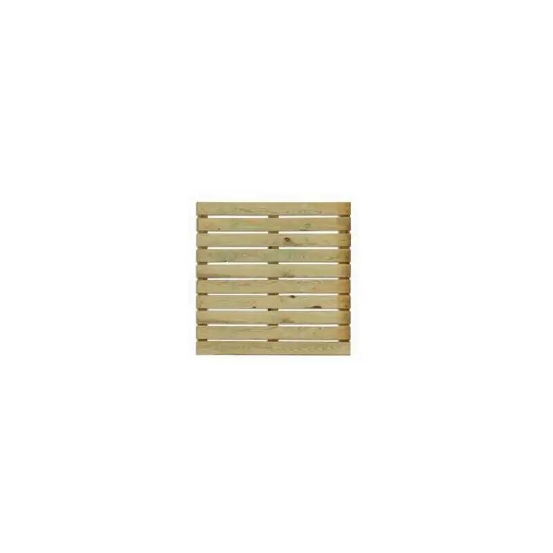 foto del prodotto thegoodgarden mattonella da esterno in legno 100x100 cm kiwi per terrazzo e giardino