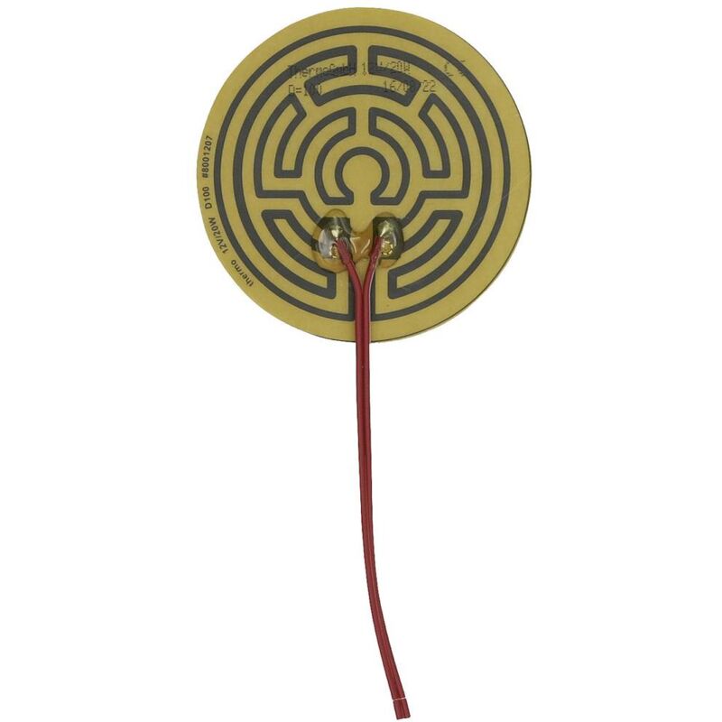 foto del prodotto thermo tech poliestere lamina riscaldante 12 v 20 w 100 mm