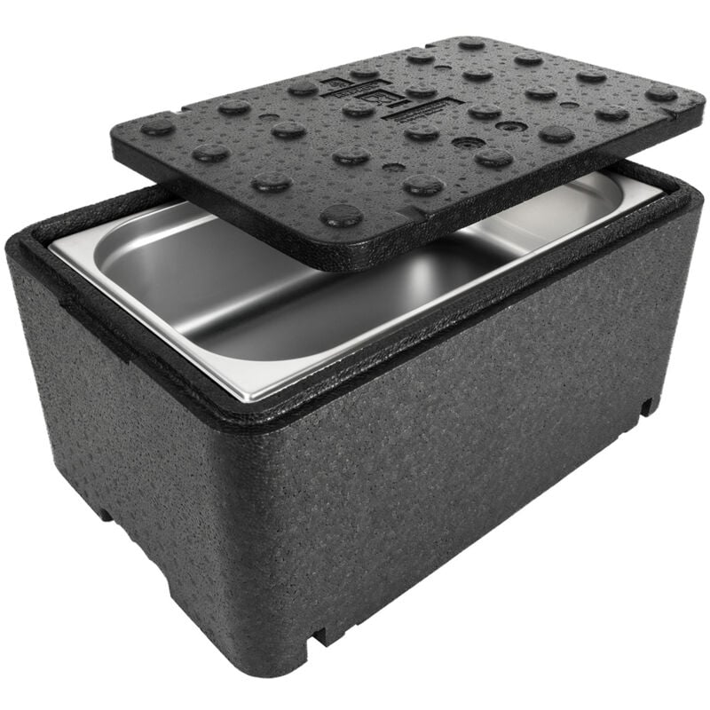 foto del prodotto thermobox box contenitore termico termos con coperchio per medicinali alimentari 600x400x296mm gn1 1 48l arpack