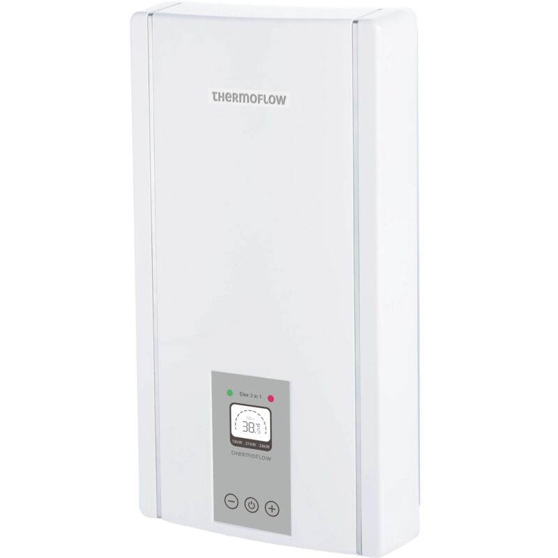foto del prodotto thermoflow scaldacqua istantaneo a controllo elettronico elex 3 in 1 18 21 24 kw