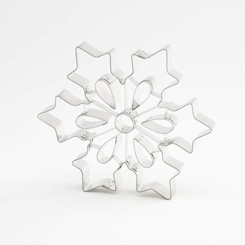 foto del prodotto thermohauser tagliapasta acciaio inossidabile , fiocco di neve grande, bordo liscio, diametro 19,5 cm