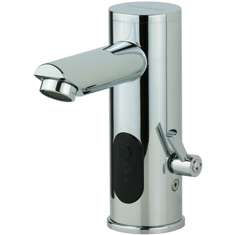 foto del prodotto thermomat rubinetto elettronico con azionamento a fotocellula cromo ruelda02 cromo