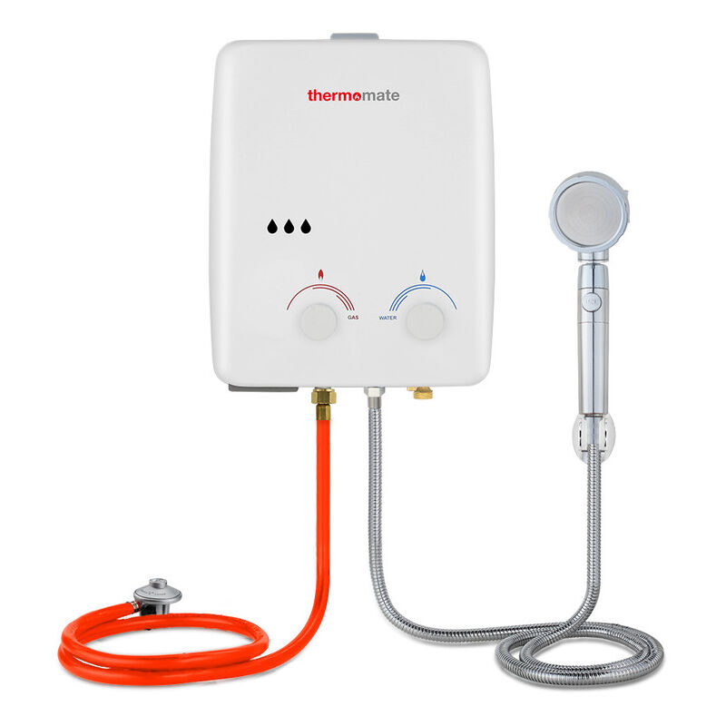 foto del prodotto thermomate az132 5l chauffe eau instantan gaz propane chauffe eau gpl 30 37mbar ext rieur pour les chevauxcamping classe nerg tique a 
