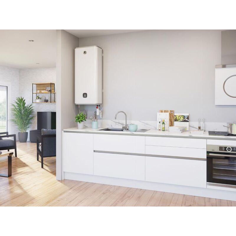 foto del prodotto thermor scaldaacqua piatto malicio 3 multiposizione 40 litri bianco 231063