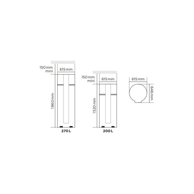 foto del prodotto thermor serbatoio termodinamico per il riscaldamento dell acqua airlis vertical stable 200 l 296065