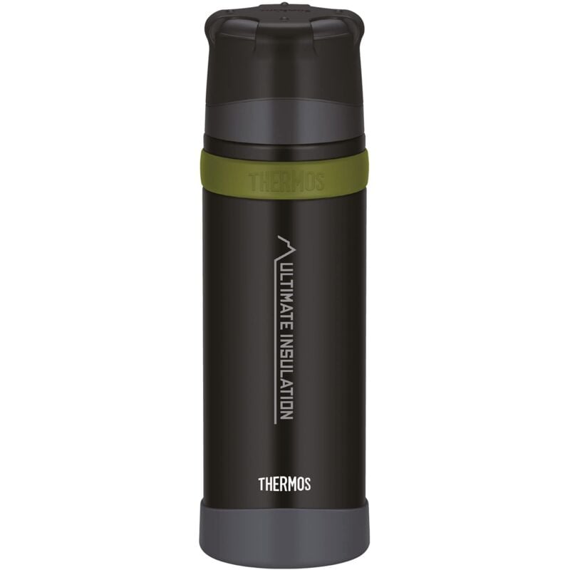 foto del prodotto thermos mountain beverage bottle bottiglia, acciaio inossidabile, carbone nero opaco, 750 ml