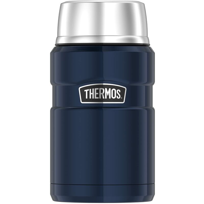 foto del prodotto thermos per alimenti, acciaio inossidabile., acciaio inox, blau, 9,3 x 9,3 x 18,5 cm