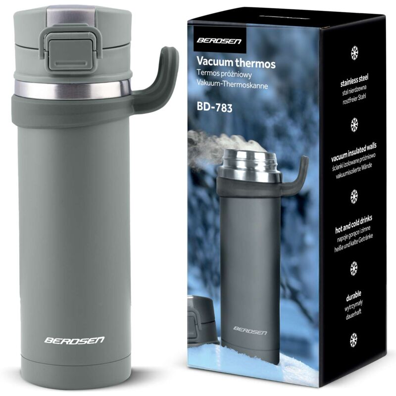 foto del prodotto thermos sottovuoto 450 ml bd 783 grigio