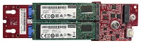 foto del prodotto thinksystem m.2 sata 2 bay raid enablement kit 4y37a09739
