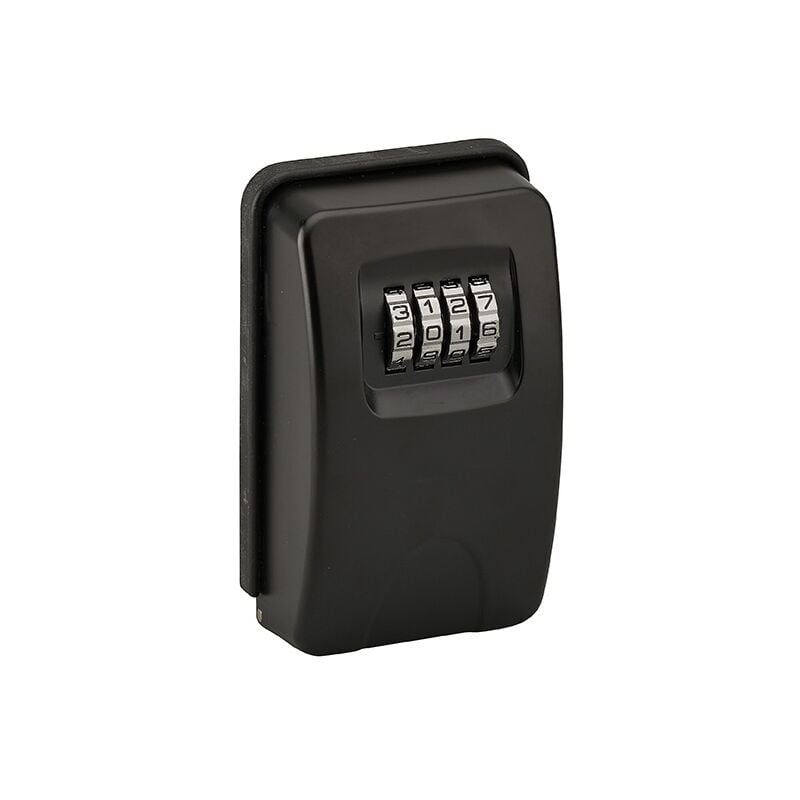 foto del prodotto thirard cassetta portachiavi keybox a combinazione, 4 cifre, in acciaio, 47x75mm, nera