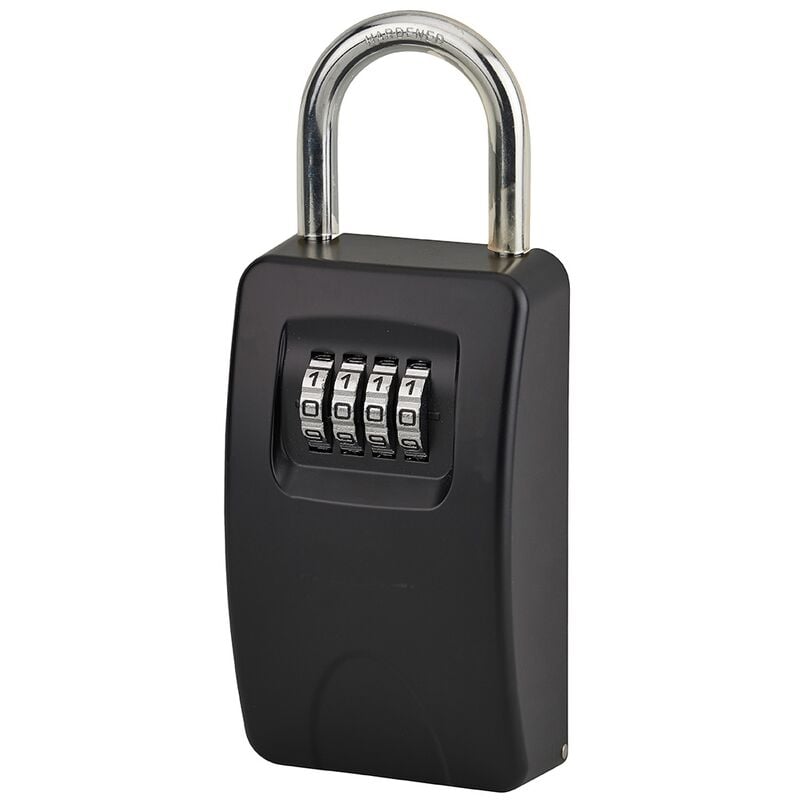 foto del prodotto thirard cassetta portachiavi keybox da esterno con chiusura a lucchetto, per chiavi portone b b