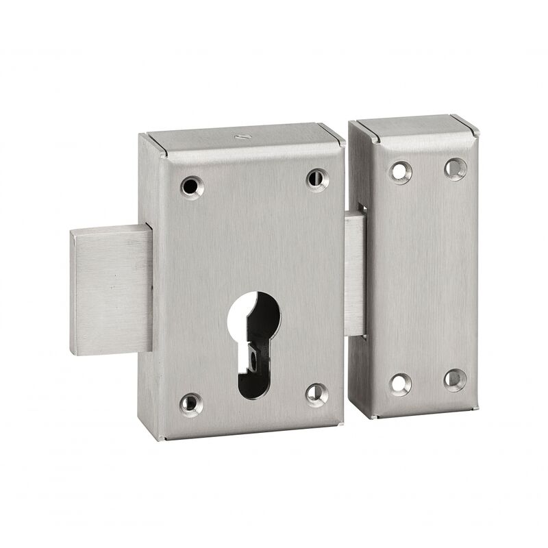 foto del prodotto thirard chiavistello di sicurezza a doppia entrata in acciaio inox per porta a cilindro