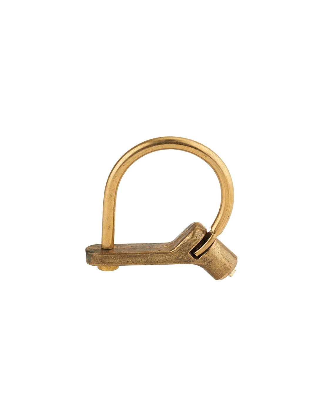 foto del prodotto thirard lucchetto 629c chiave triangolare base angolare 5mm, ottone, da esterno contatori, quadri elettrici, vvf, pompieri, manutenzione
