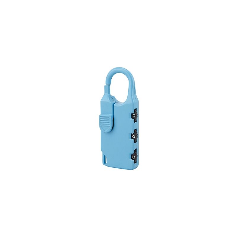 foto del prodotto thirard lucchetto a combinazione rettangolare nomad, 3 cifre, interno, arco in acciaio, 30mm