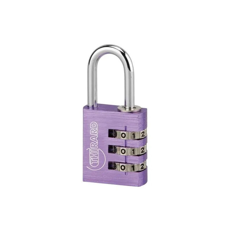 foto del prodotto thirard lucchetto in alluminio, codice massimo 40mm, combinazione