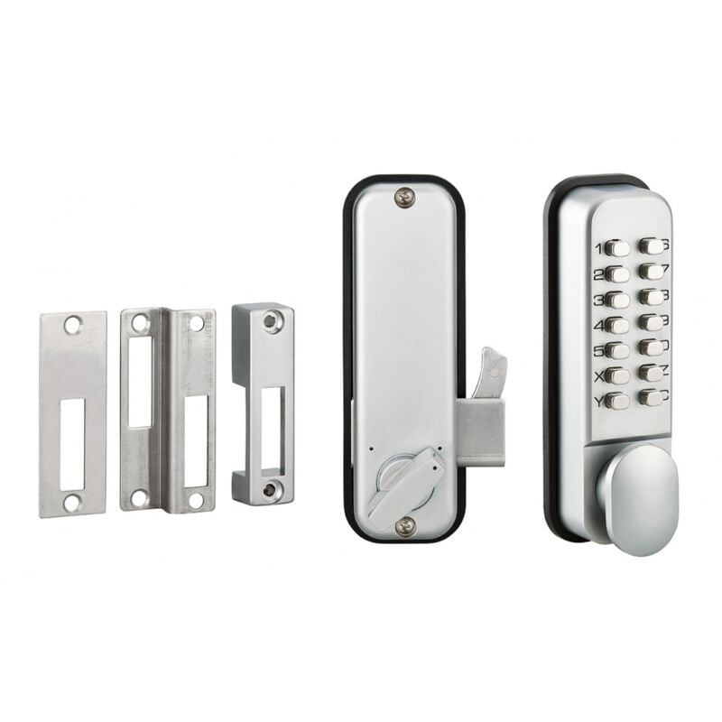 foto del prodotto thirard - serratura a combinazione meccanica reversibile per porte scorrevoli di spessore 32/55 mm - 00072697