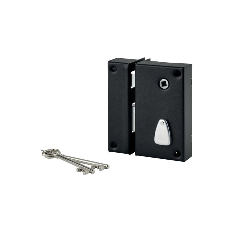 foto del prodotto thirard serratura verticale 6 scanalature 130x75 mm interasse 70 con seguitore sinistra 034120