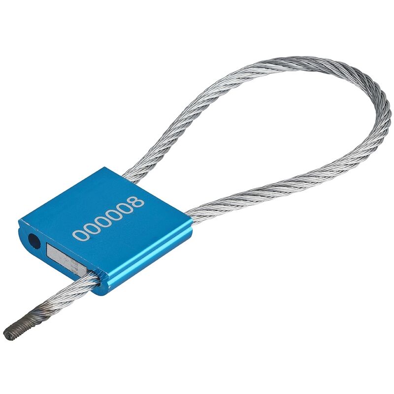 foto del prodotto thirard sigilli in alluminio, 25 pezzi, grado h, numerati e colorati, cavo acciaio 3x200mm, lockout tagout loto lockout tagout loto