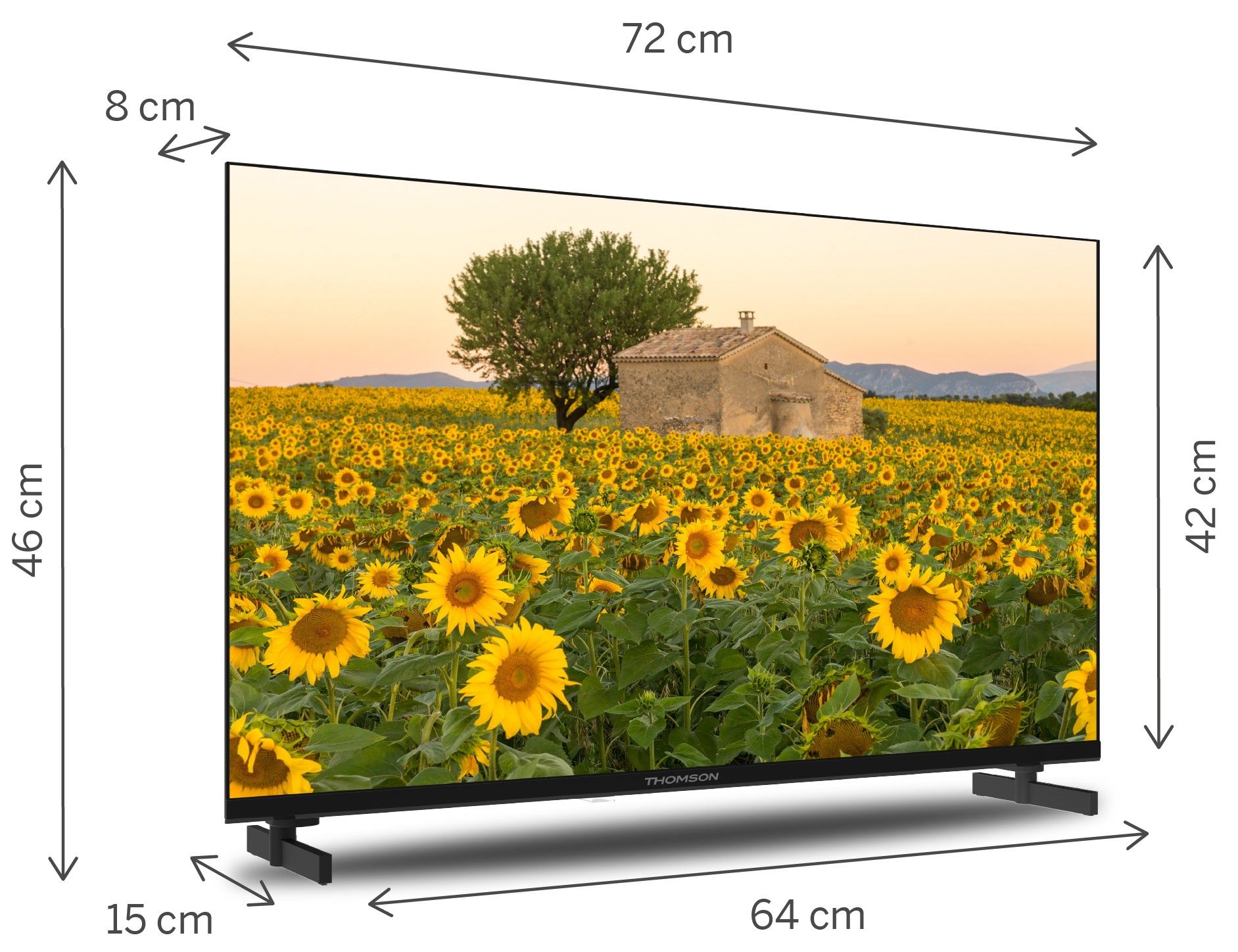 foto del prodotto thomson 32ha2s13 tv 81,3 cm 32 wxga smart tv wi fi nero