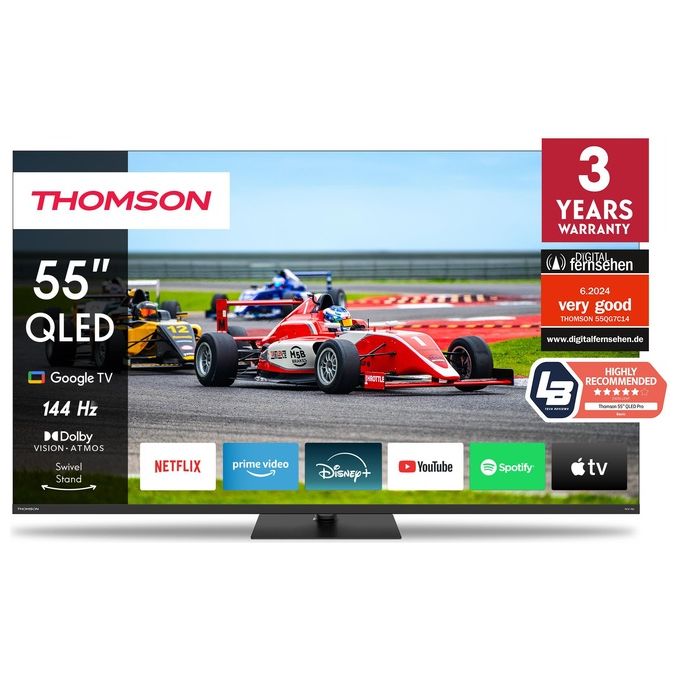 foto del prodotto thomson 55qg7c14 tv mini led ultra hd 4k 55 pollici smart tv google tv