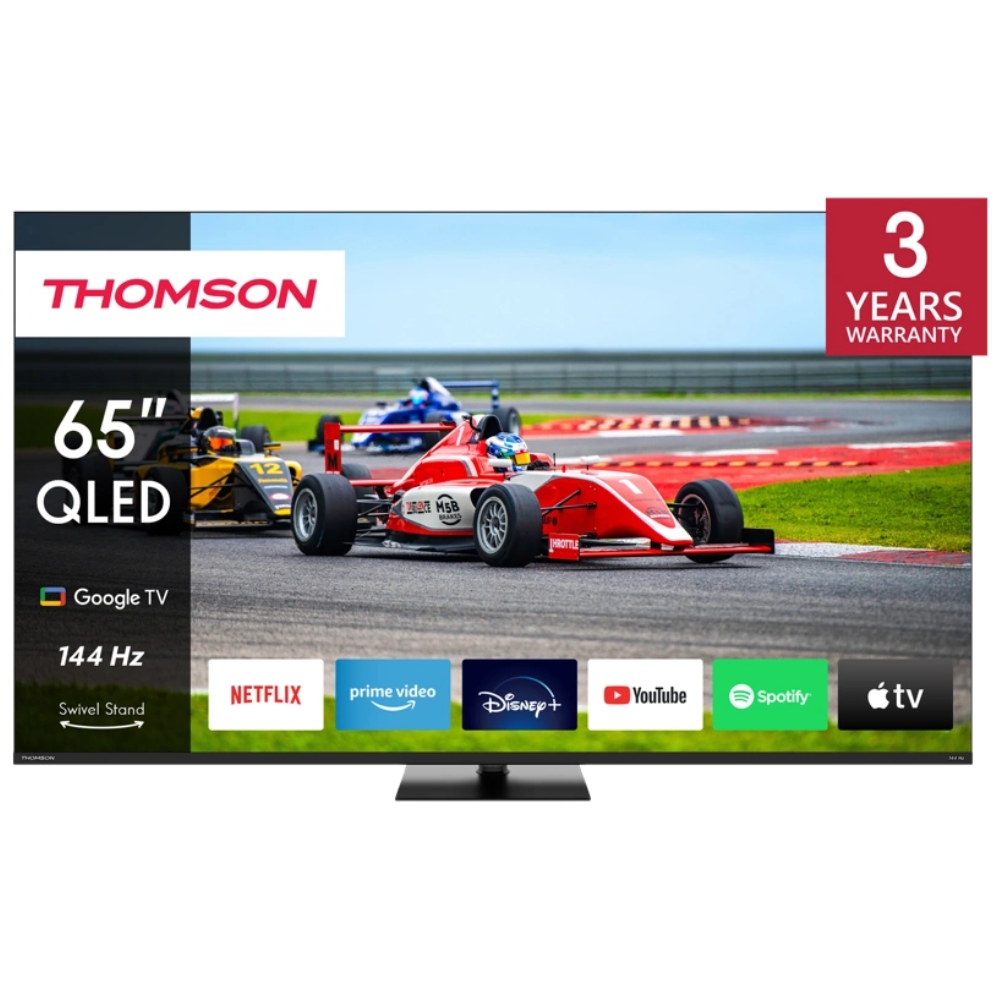 foto del prodotto thomson 65qg7c14 tv 65 smart qled pro 4k uhd google dvbt2 s2 wi fi nero