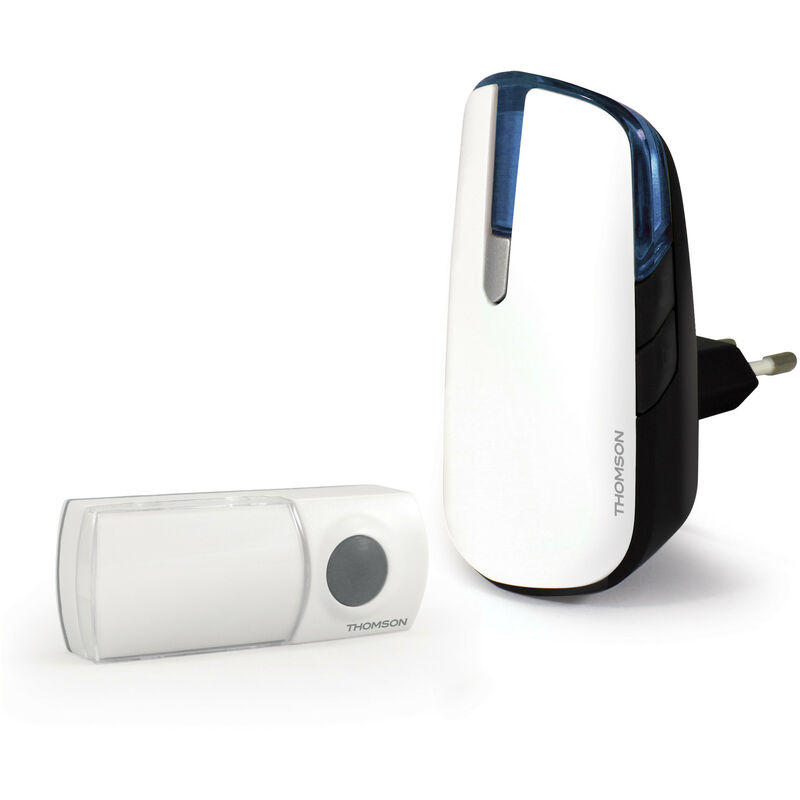 foto del prodotto thomson kit campanello senza fili 150m flash con pulsante senza fili senza batteria portata 150m