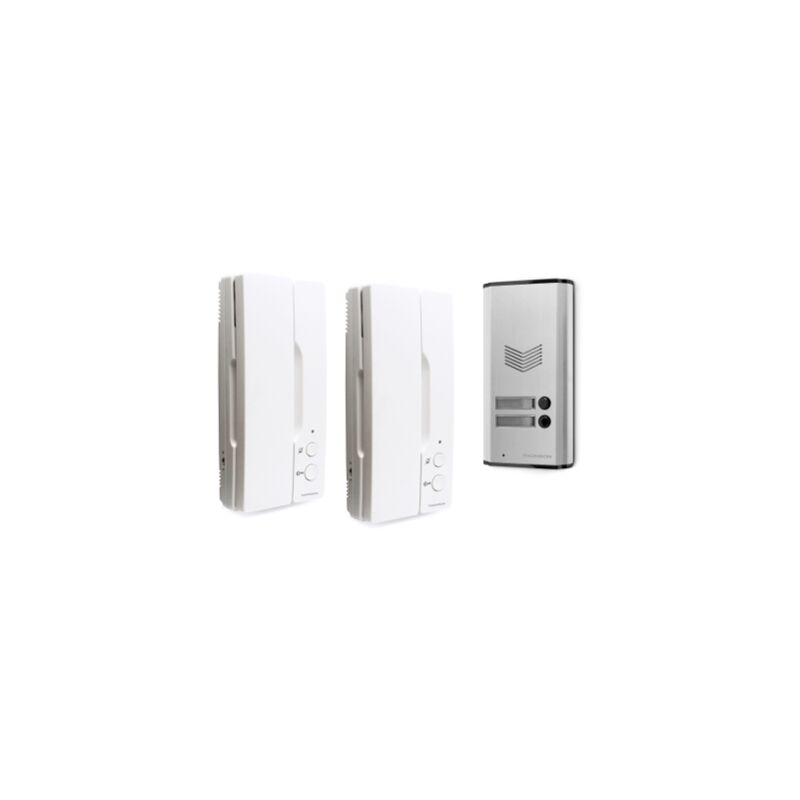 foto del prodotto thomson kit citofonico con citofono audio per due abitazioni a 2 fili multi home 512282