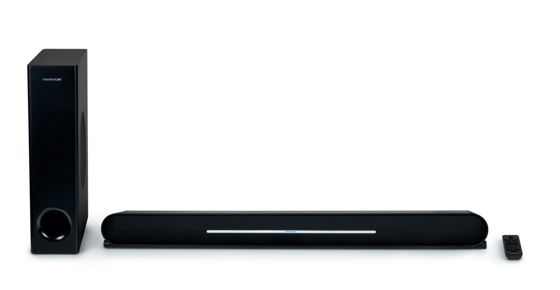 foto del prodotto thomson sound bar sub 2.1 bt 5.0 500w black sb600bts